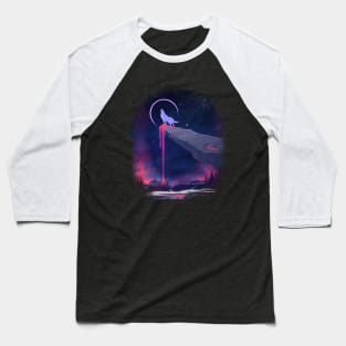 Lonely wolf Baseball T-Shirt